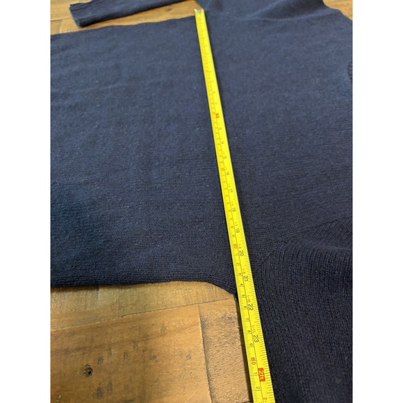 Vintage Robert Bruce Sweater Mens Large Blue Crewneck Made in USA Wool Blend - Picture 8 of 8